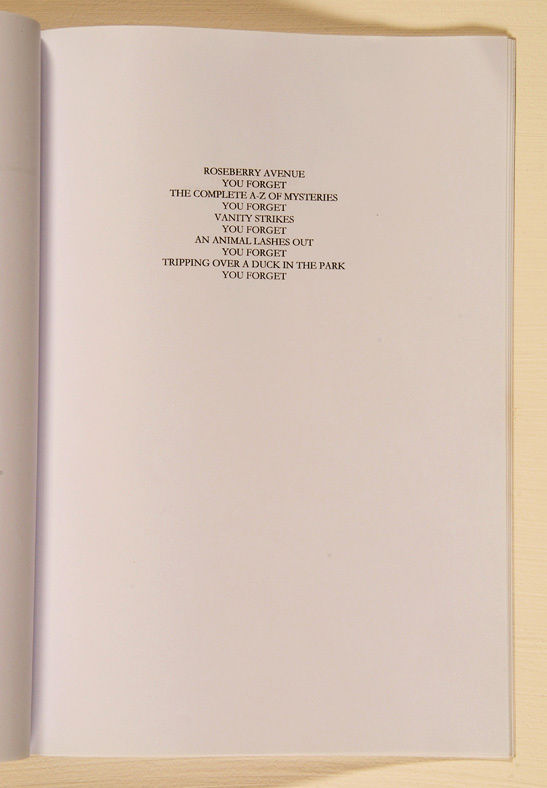 ten past one 'Roseberry avenue' page