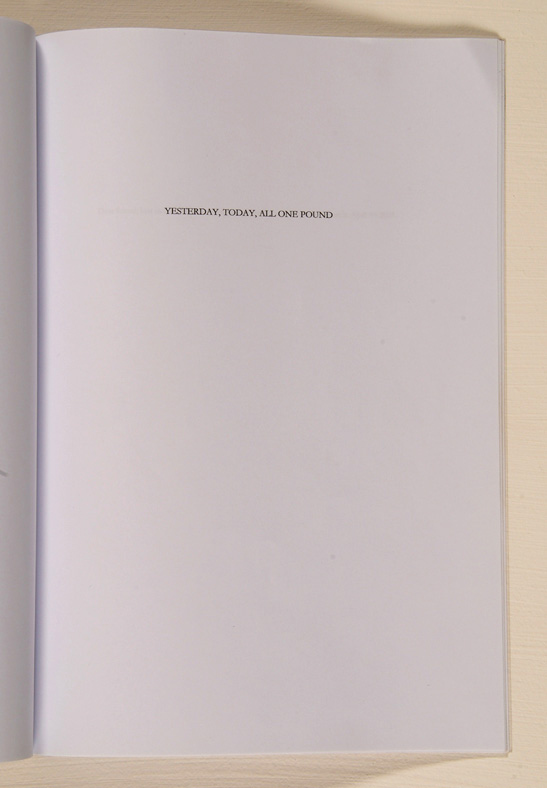 ten past one 'yesterday' page